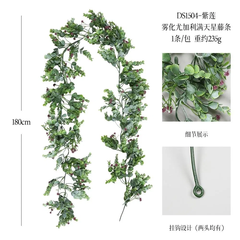 180cm Hanging Plant Indoor Artificial Foliage Vines Plastic Plant for Home Restaurant