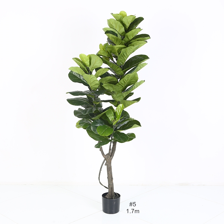 Custom Made Decoration Artificial Bonsai Oak Tree Leaves Ficus Tree