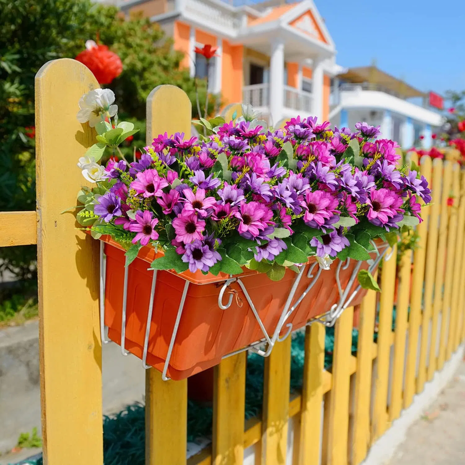 Artificial Wildflowers Fake Daisy Silk Faux Flowers with Stems Arrangements