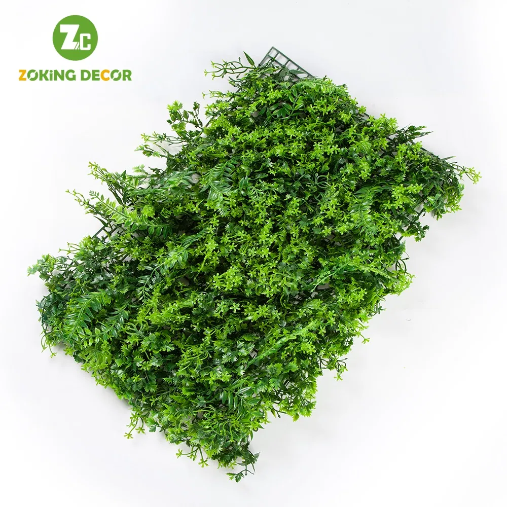 Zc New Design 40X60 Inches Artificial Vertical Garden Greenery Fence Wall Panels Cover Backdrop