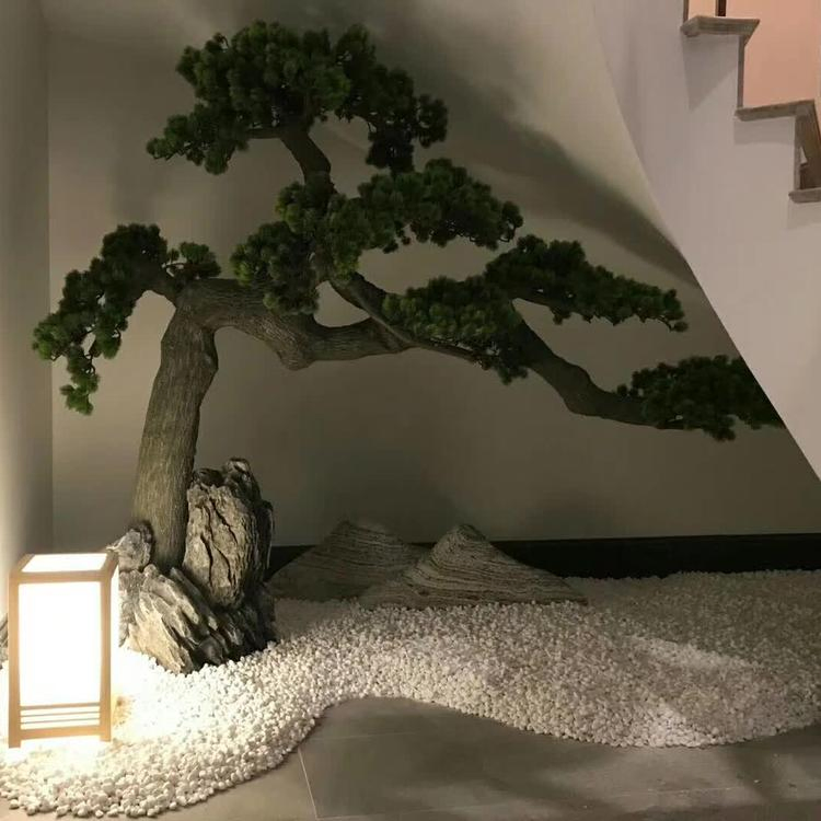 Large Outdoor Indoor Artificial Bonsai Tree 1m 2m 3m Green Artificial Pine Tree for Garden Centerpiece Decor