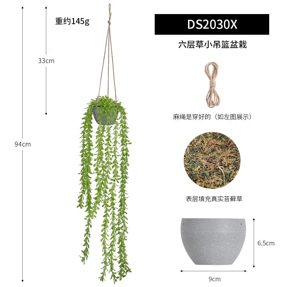 Artificial Hanging Plant Detail 3