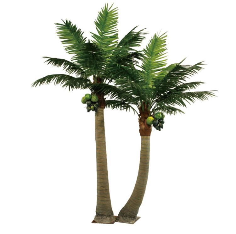Faux Big Outdoor Fake Tree Plastic Leaves Tall Artificial Large Coconut Palm Tree