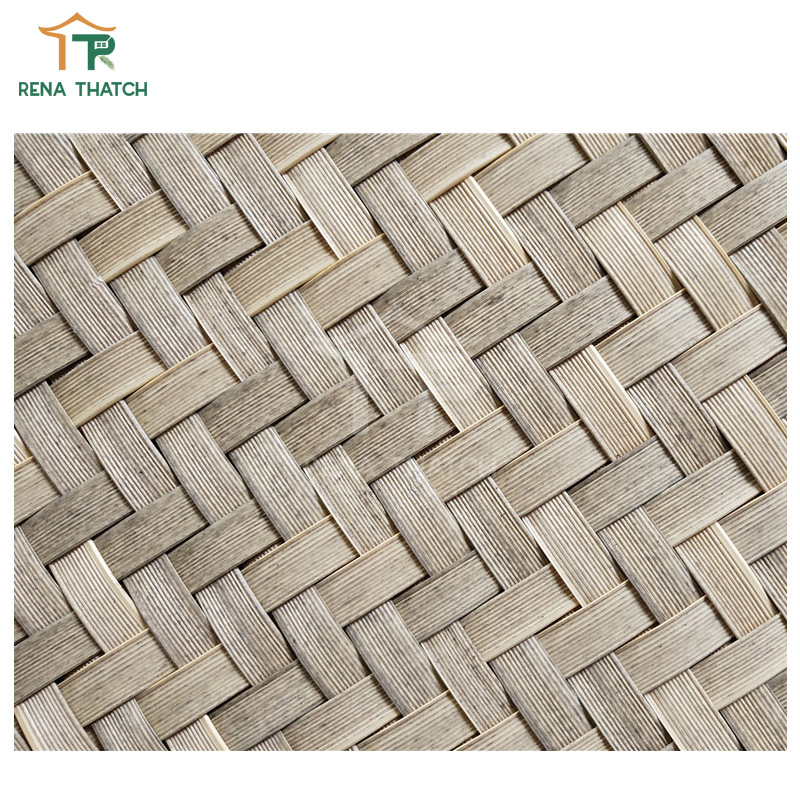 Recyclable Artificial Plastic Bamboo Synthetic Rattan Weaving Sheet Weave Rattan Mat
