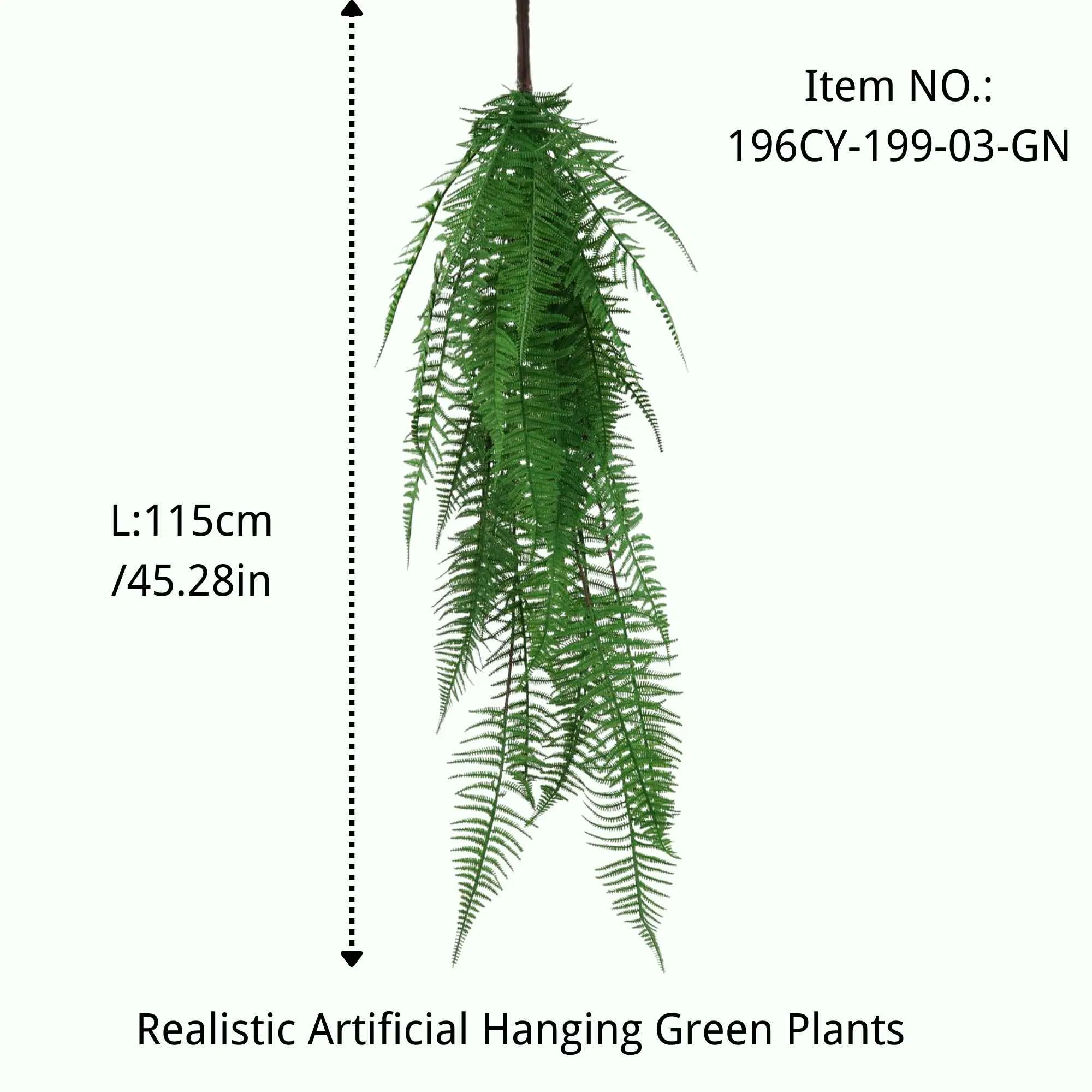 Bulk Hot Selling Plants Decorations Realistic Artificial Hanging Green Plants