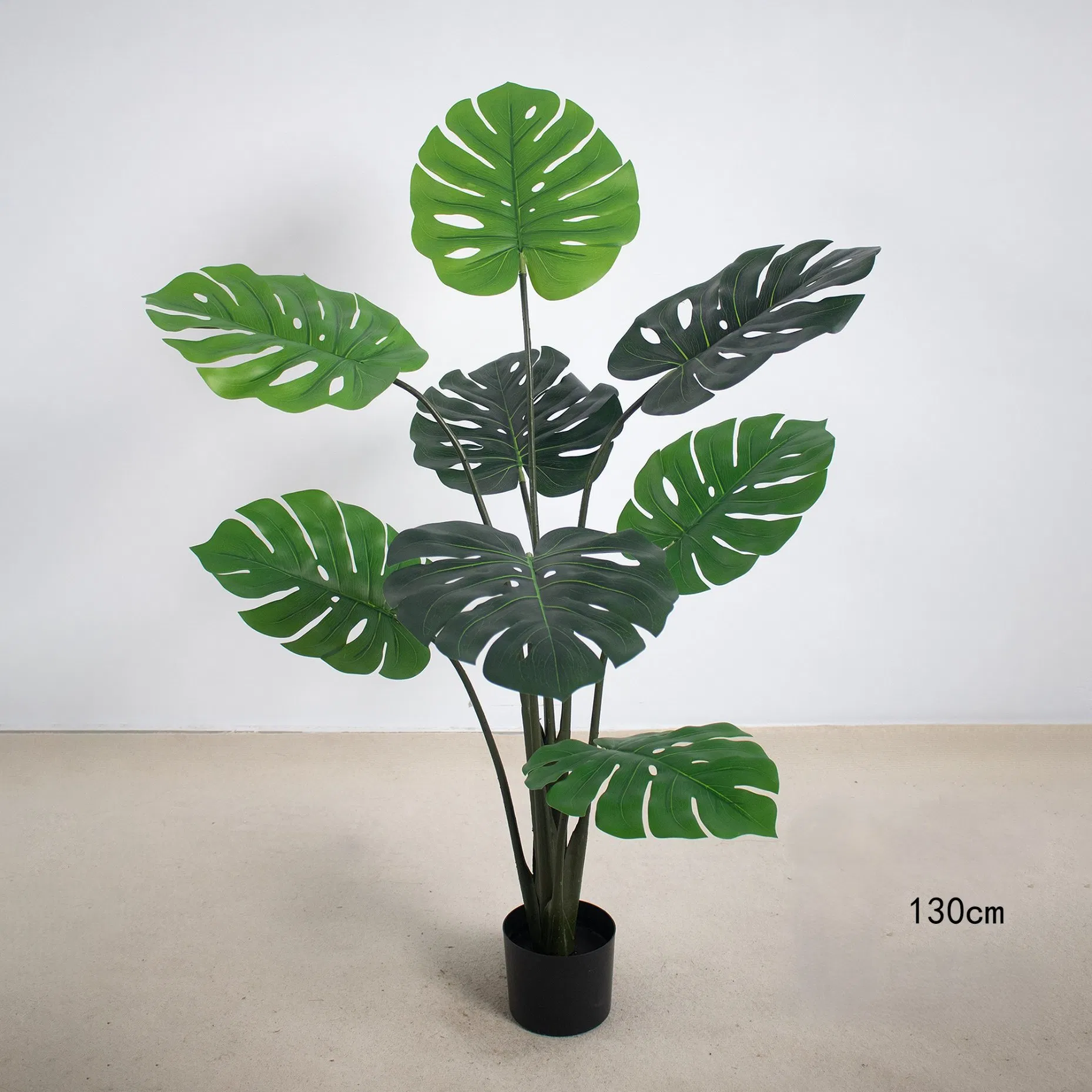 Monstera Artificial Bonsai Tree 105cm Artificial Turtle Back Leave for Indoor Shop Decor