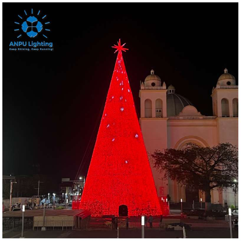 Large-Scale Festival Decoration Cone-Shaped LED Pixel Christmas Tree