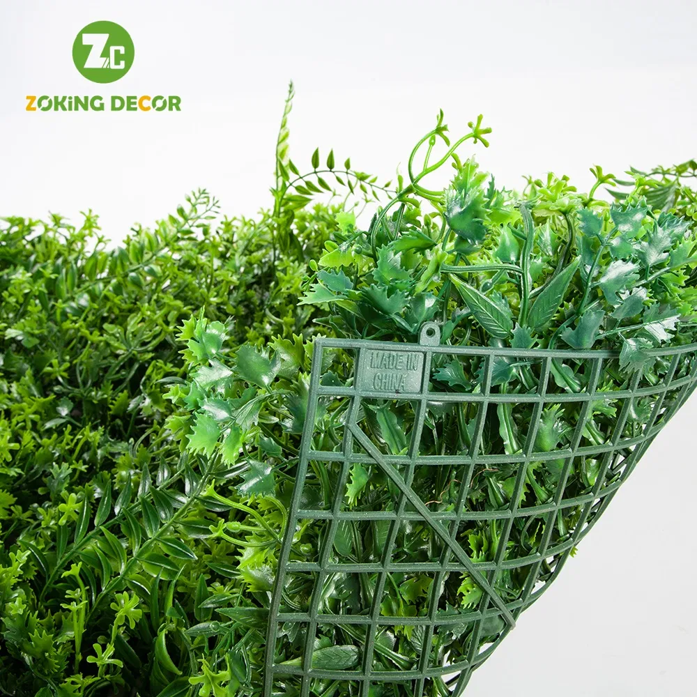 Zc New Design 40X60 Inches Artificial Vertical Garden Greenery Fence Wall Panels Cover Backdrop