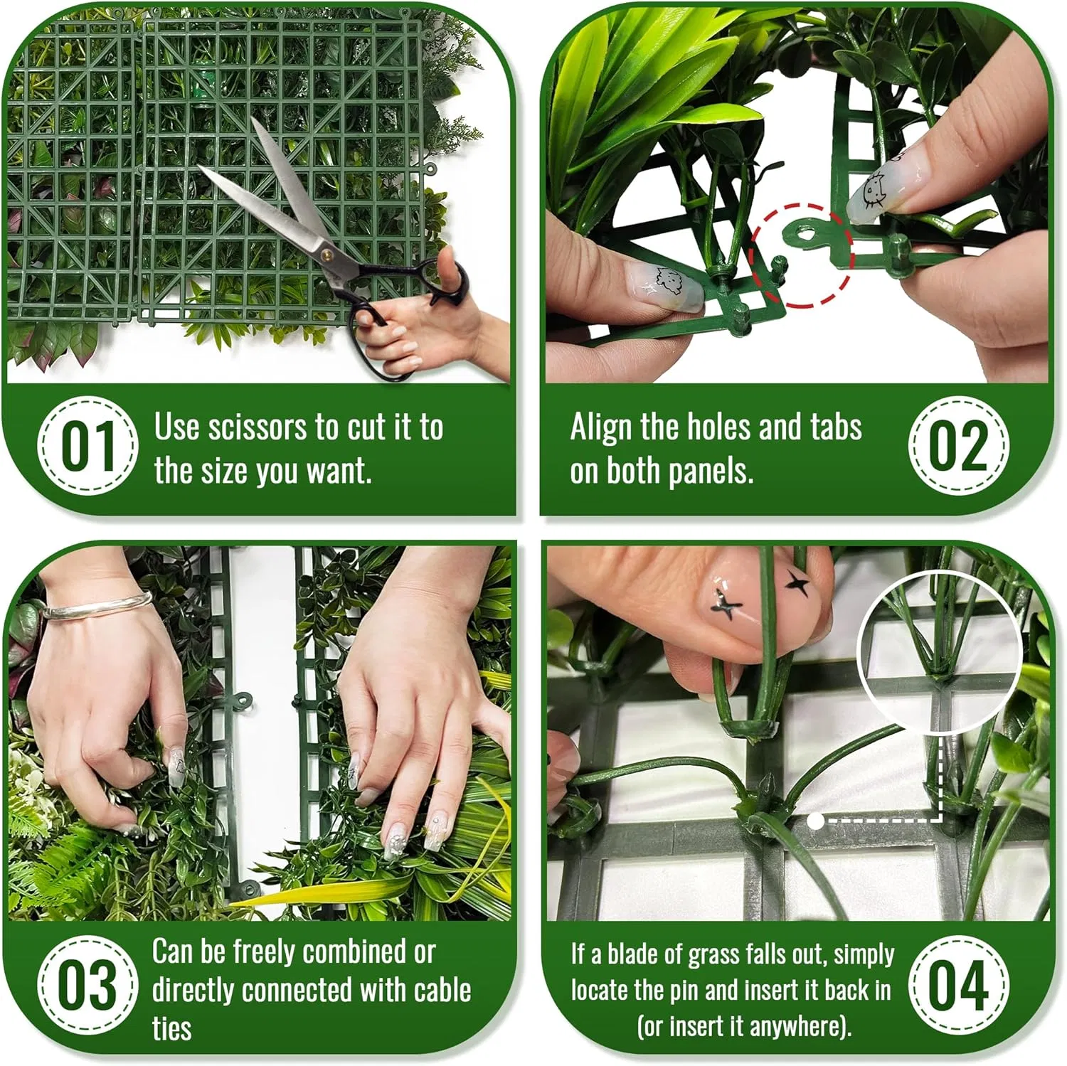 Wholesale Landscape Moss Wall Artificial Plants Greenery Artificial Plants Decoration