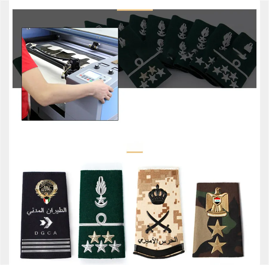 Embroidered Uniform Shoulder Rank