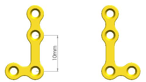 Jinlu Medical Orthopedic Implant 2.0mml-Shaped Maxillofacial Platetype-II