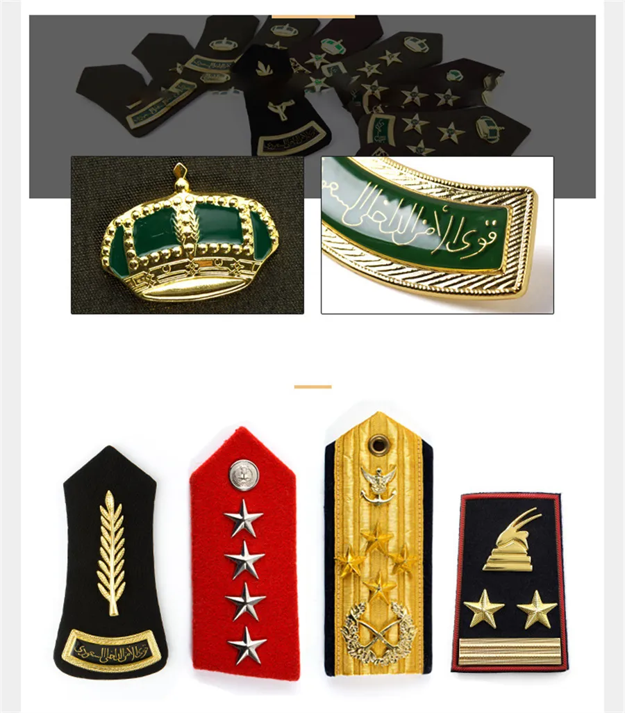 Embroidered Uniform Shoulder Rank