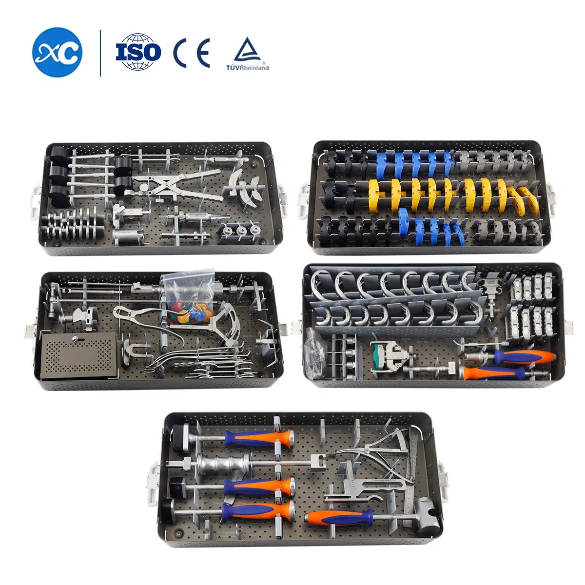 China Factory OEM Support Thr/Tkr Total Knee and Hip Joint Replacement Instrument Set