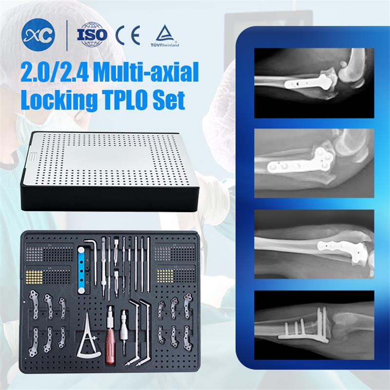 Veterinary Orthopedic 2.0/2.4 Multi-Axial Locking Tplo Instrument Set Surgical Instrument Set