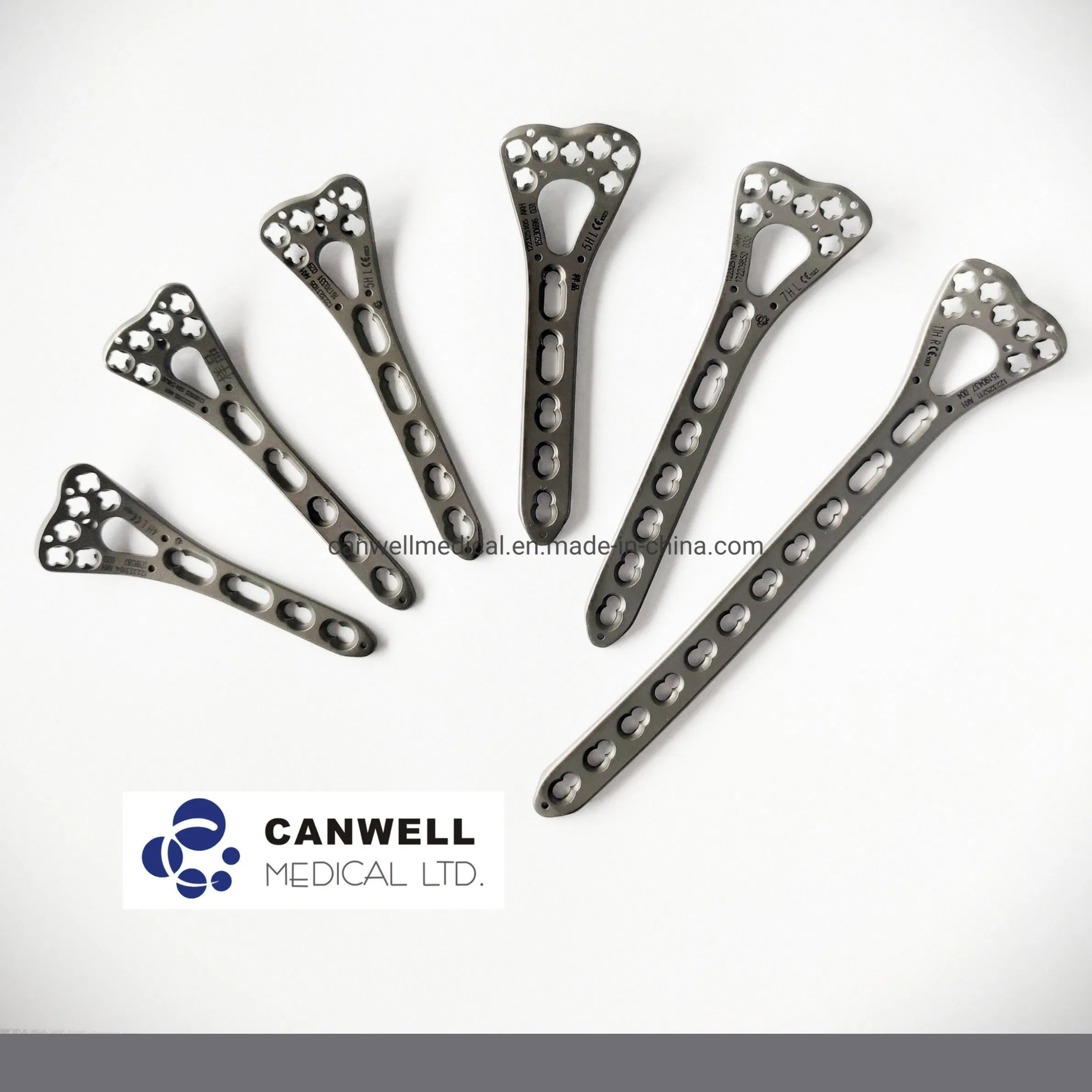 Canwell Distal Radius Ulna Fracture Surgical Implant and Medical Orthopaedic Trauma Small Fragment Fixation Surgery Orthopedic Titanium Bone Locking Screw Plate