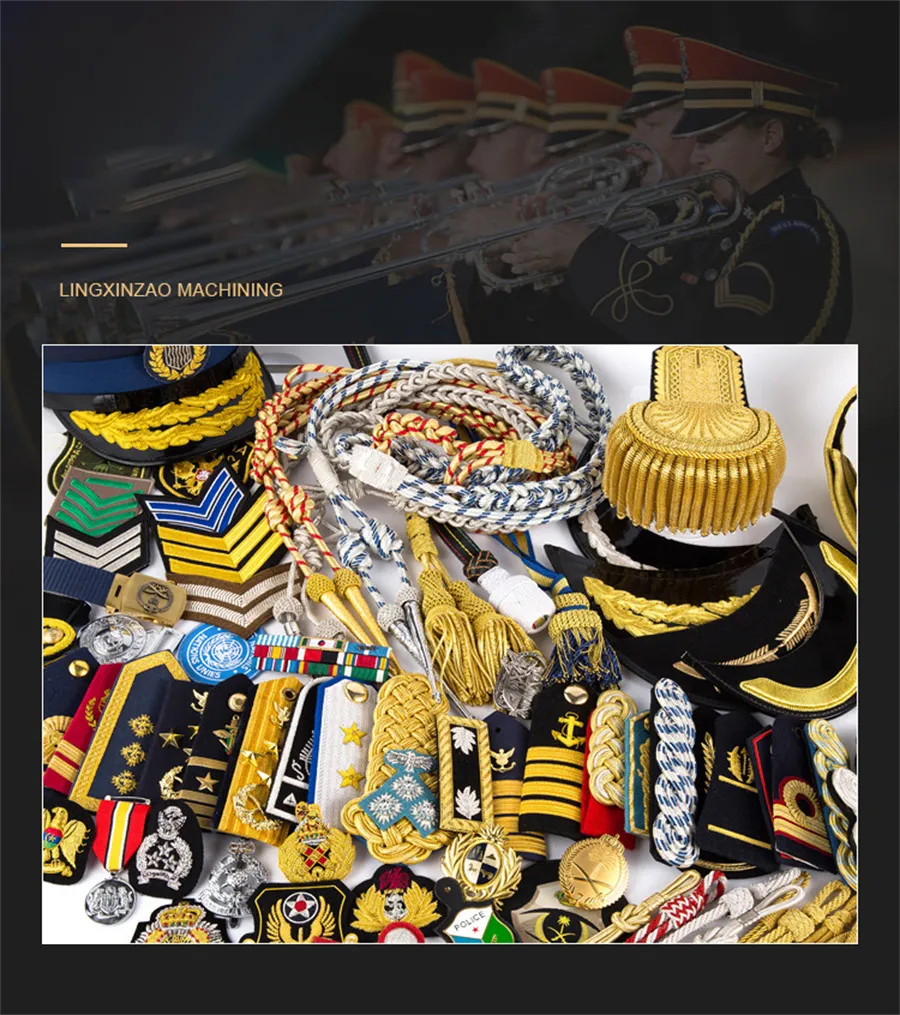 Embroidered Uniform Shoulder Rank