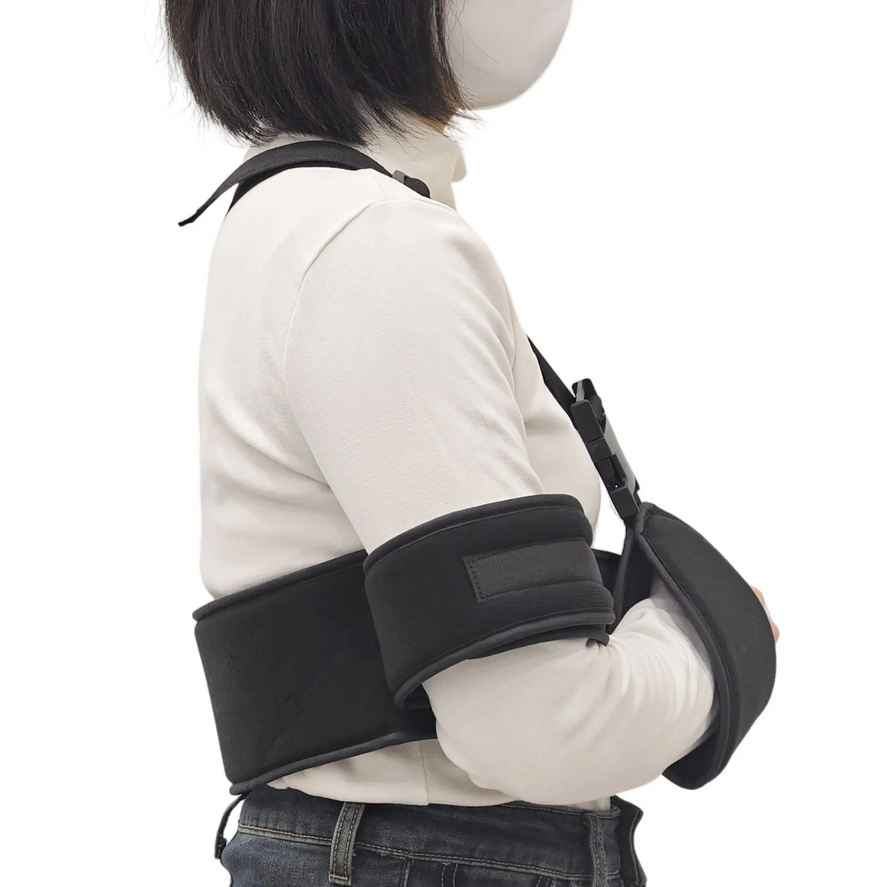 Adjustable Lightweight Breathable Arm Support Custom Logo Shoulder Immobilizer with Sling for Comfortable