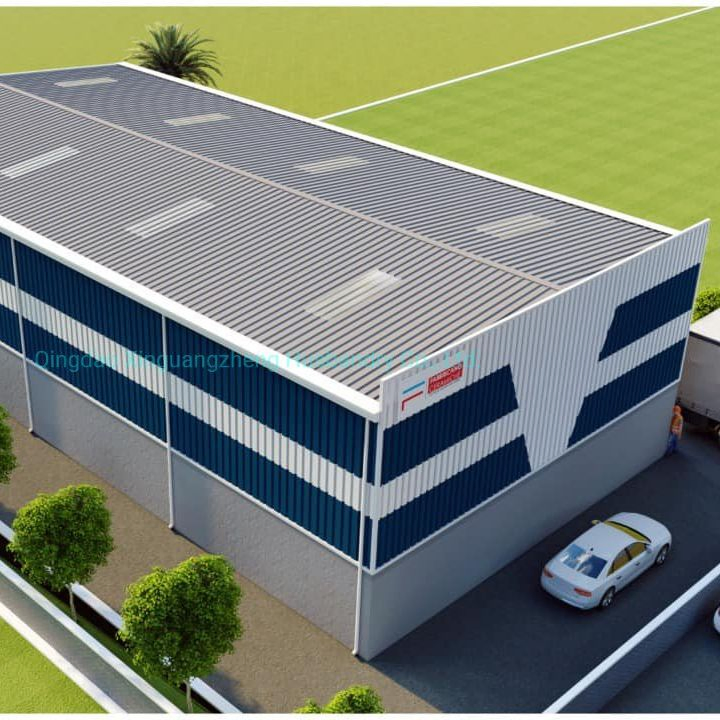 Factory Prefabricated Steel Structure Organic Fertilizer Production Workshop Warehouse