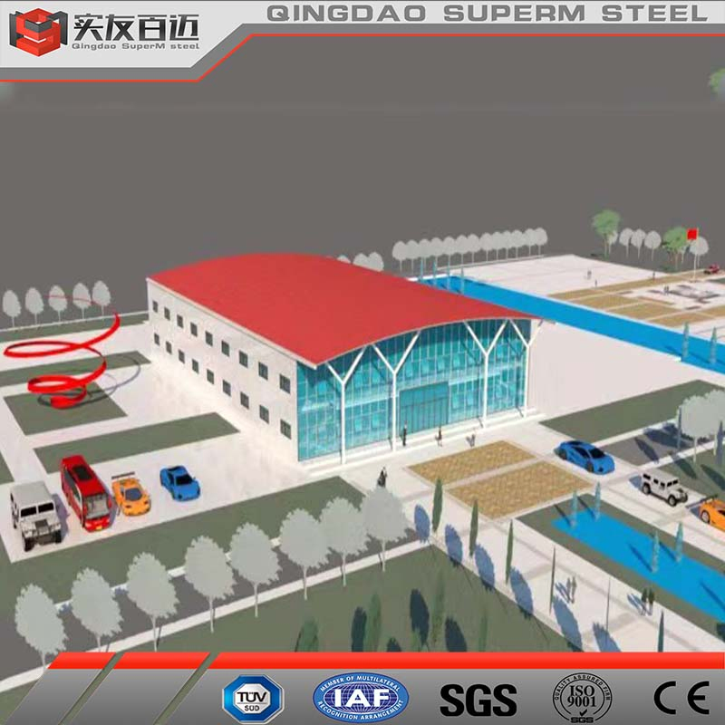 Construction Metal Frame Prefabricated Steel Structure Commercial Office Building