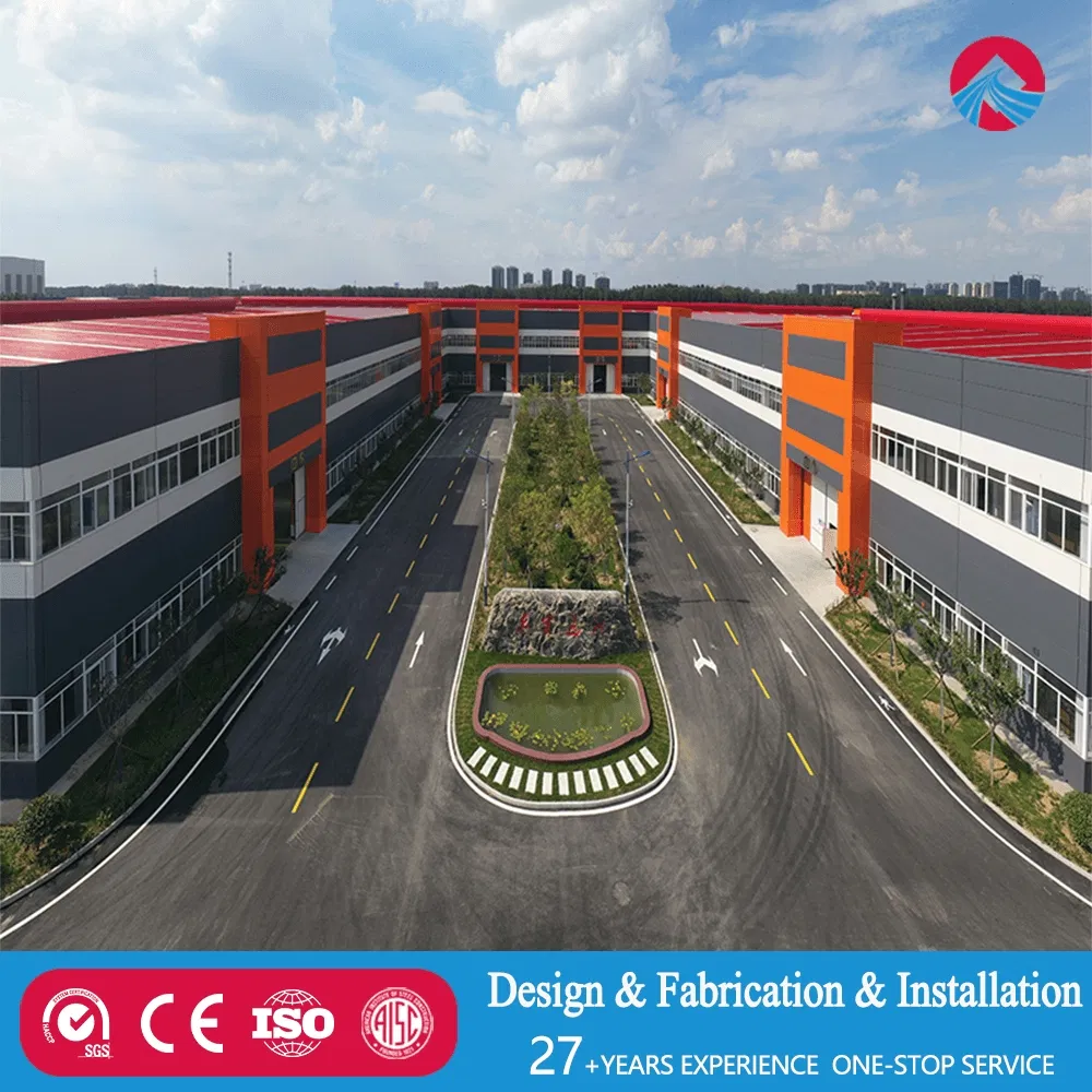 Prefab Steel Structure Workshop Warehouse Hall Metal Commercial Shed Prefabricated Building Construction