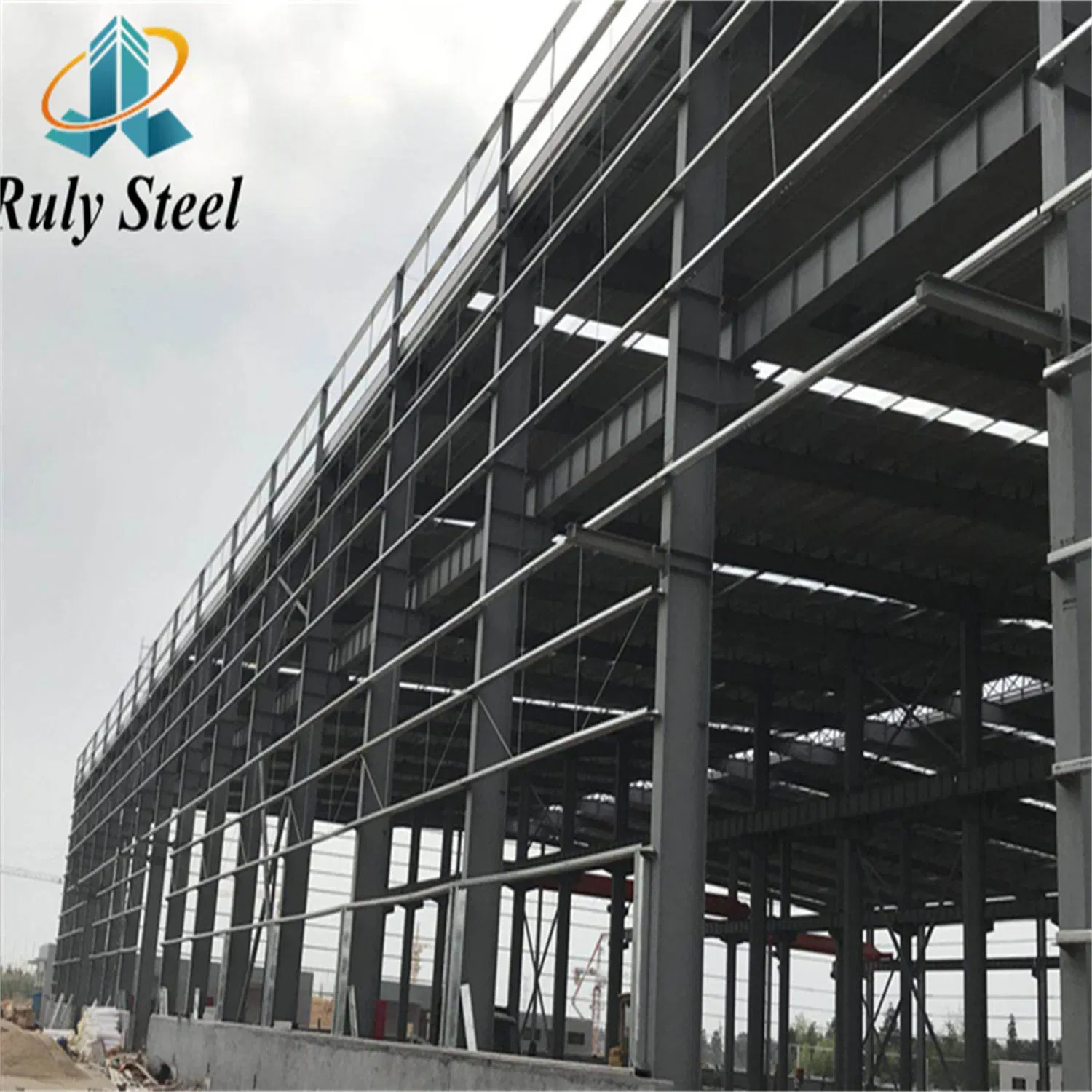 Multi-Span Prefabricated Steel Structure Beverage Processing Plant with 100mm Rock Wool Sandwich Panels