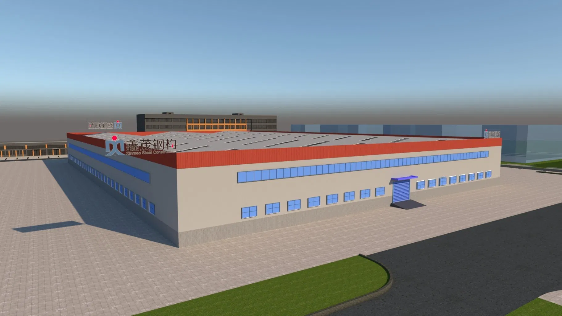 Industrial Multi-Span Metal Frame Prefab Aircraft Hangar Warehouse Steel Structure Building