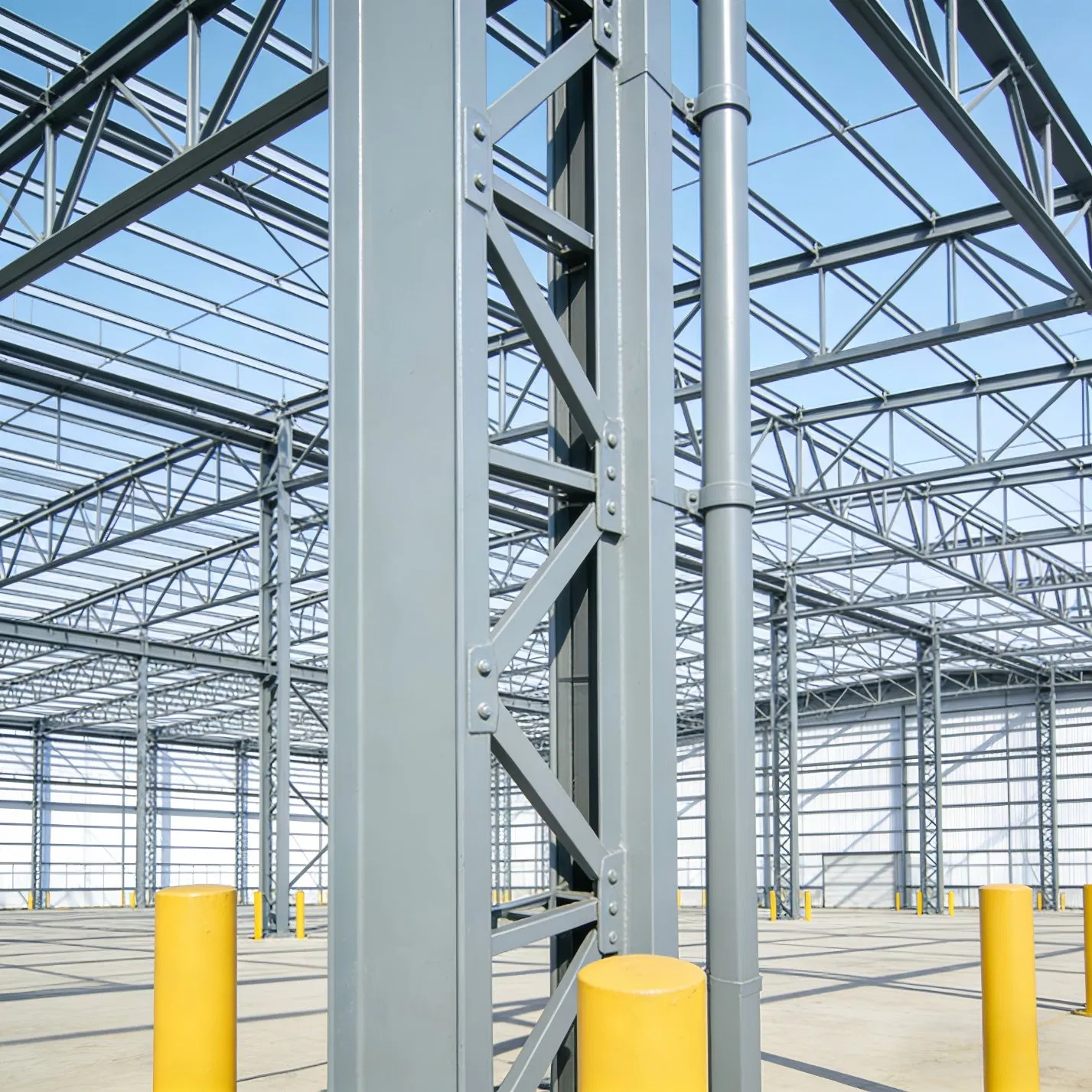 Multi Span Industrial Steel Structure System for Large Scale Industrial Building Construction