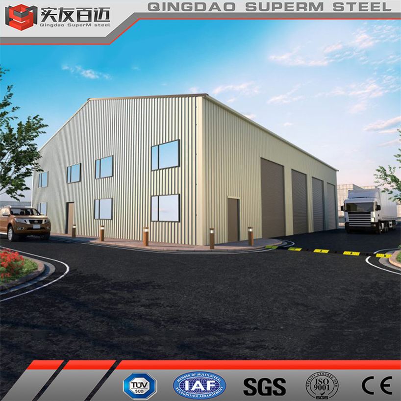 Light Steel Structure Frame Residential House Industrial Steel Storage Warehouse /Steel Cold Room/Production Workshop Buildings for Sale
