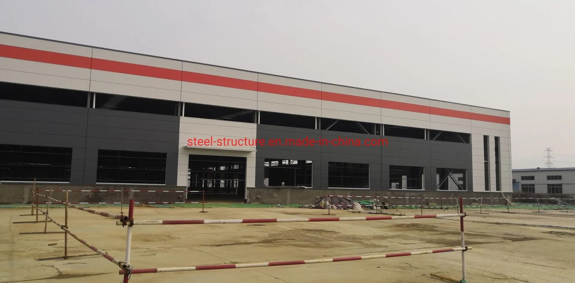 Customized Prefabricated Engineered Steel Structure Workshop Warehouse Hangar Showroom Supermarket Building