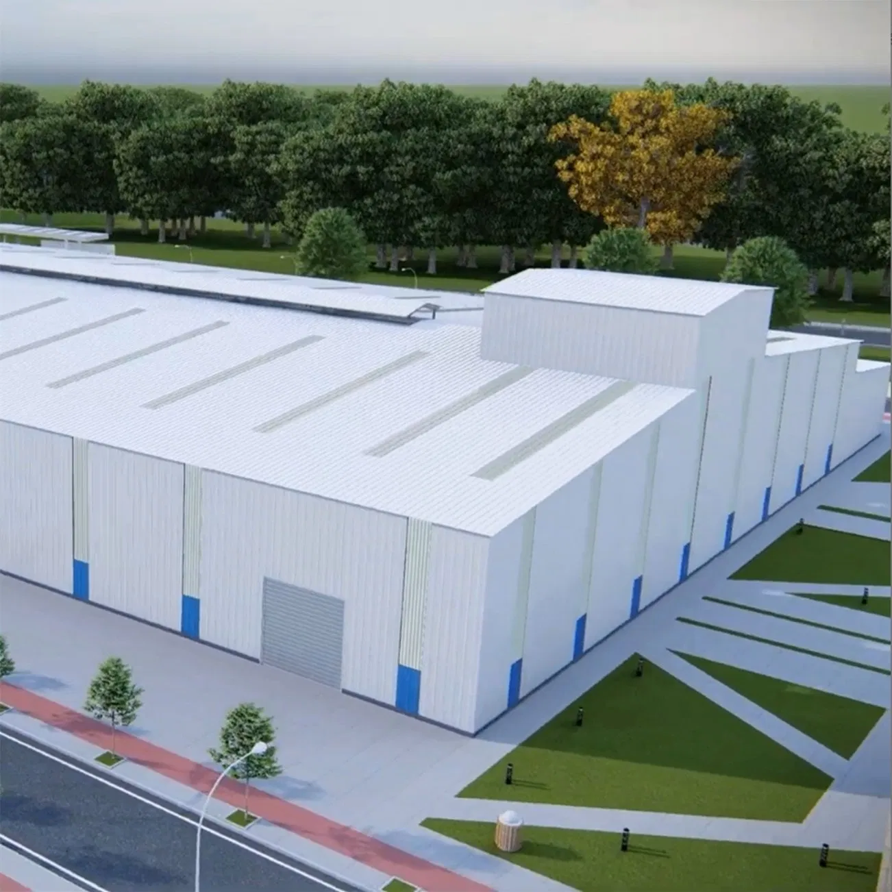 Customized Steel Building Prefab Steel Structure Workshop for Industrial Production Use