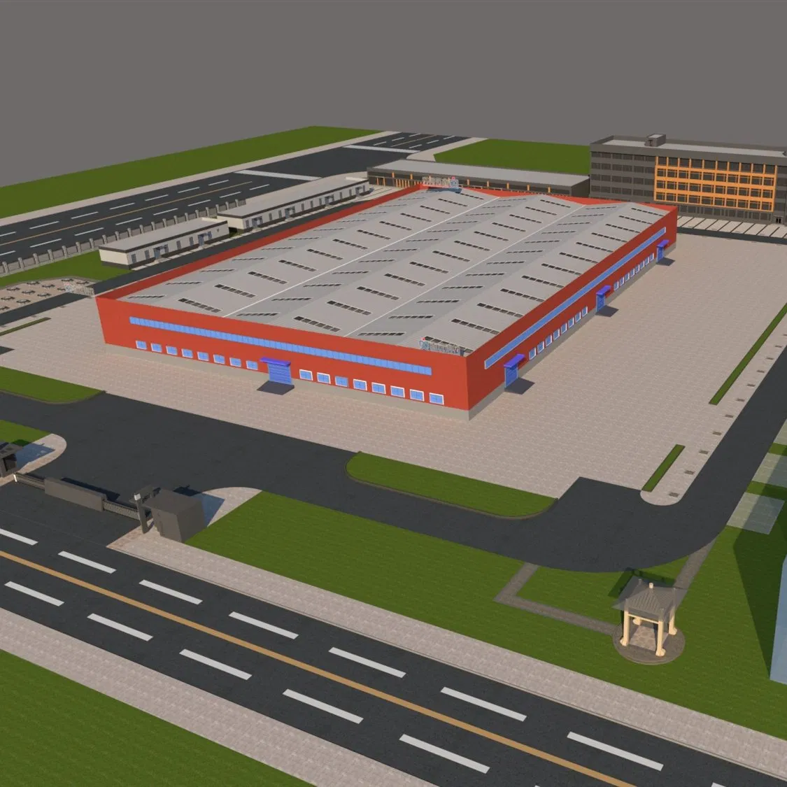 Industrial Multi-Span Metal Frame Prefab Aircraft Hangar Warehouse Steel Structure Building