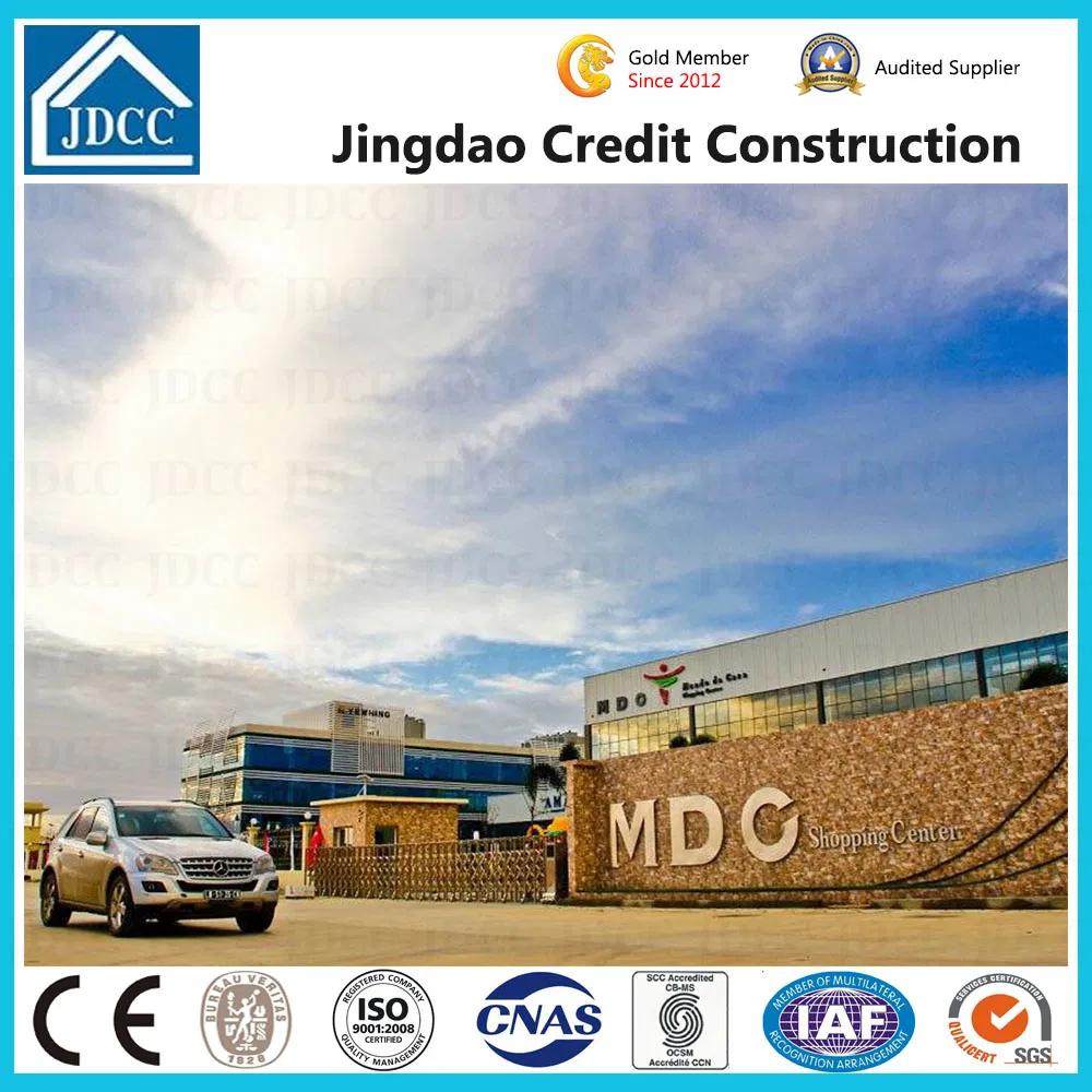 New Deign Prefabricated Light Steel Frame Structure Shopping Mall Shopping Center