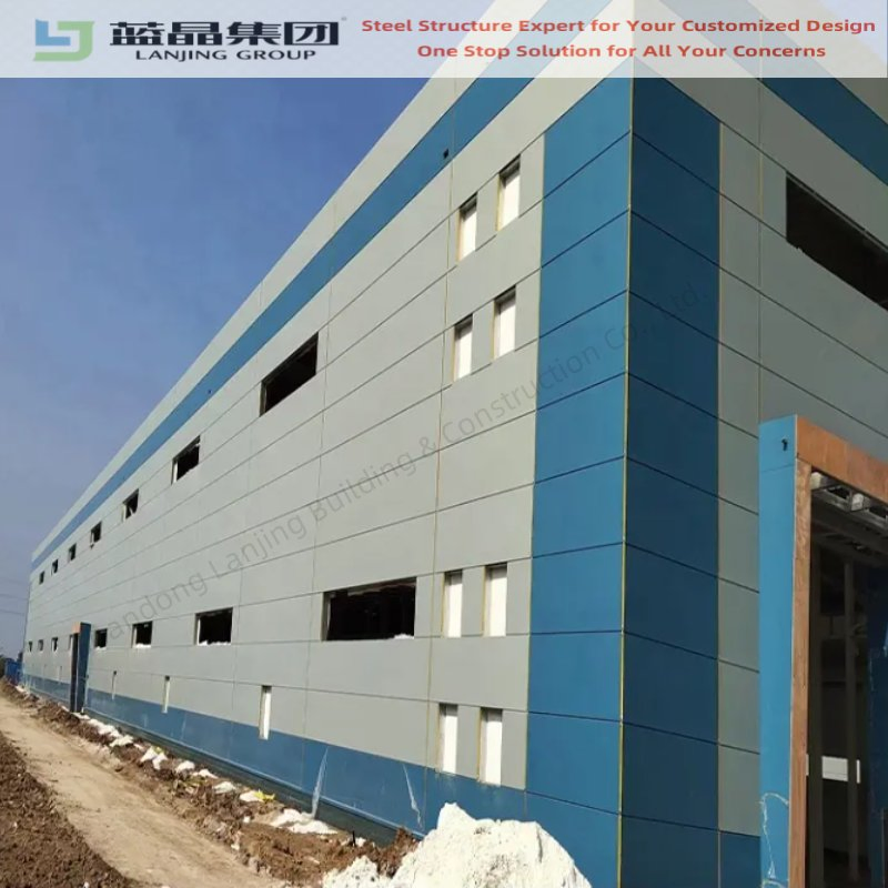 Customized Design Large Span Fast Assembly Steel Structure Workshop Building Without Rust