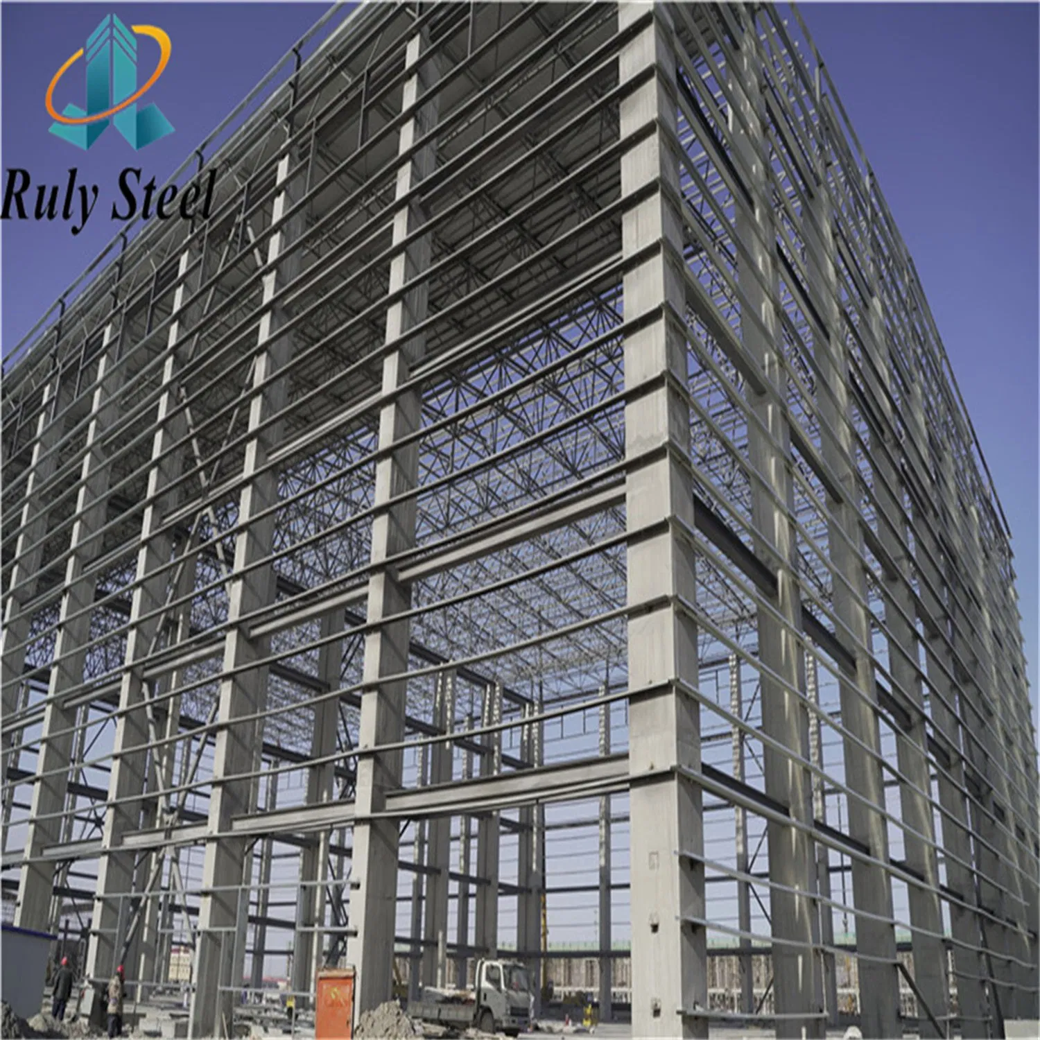 Multi-Span Prefabricated Steel Structure Beverage Processing Plant with 100mm Rock Wool Sandwich Panels