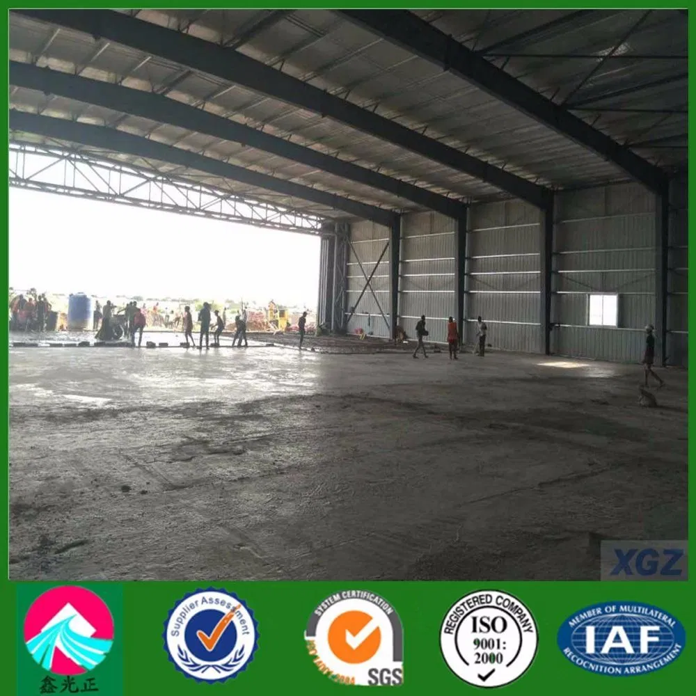 Lightweight Steel Structure Frame Hangar with PU Sandwich Panel Insulation
