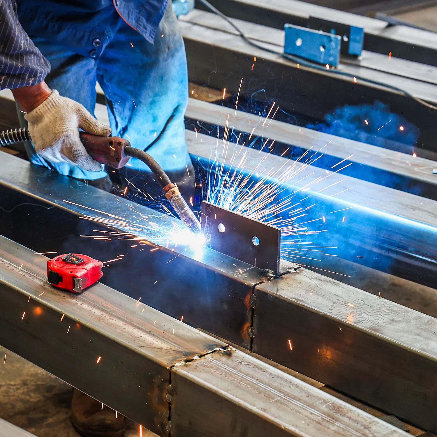 Prefabricated Prefab Modular Metal Steel Frame Structure Construction Warehouse Building