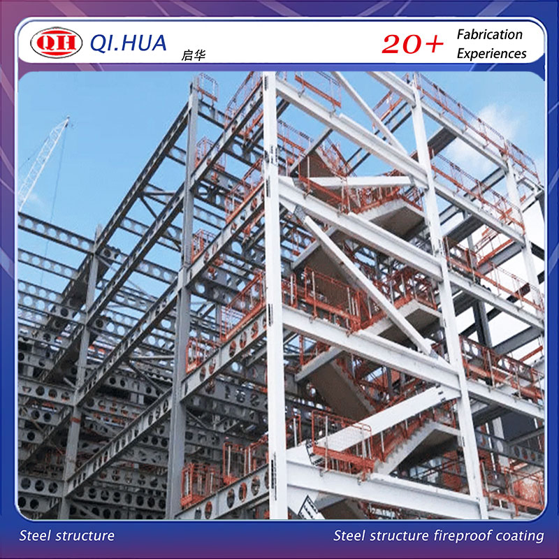 Multi Storey Prefab Building Steel Structure for Commercial and Industrial Use