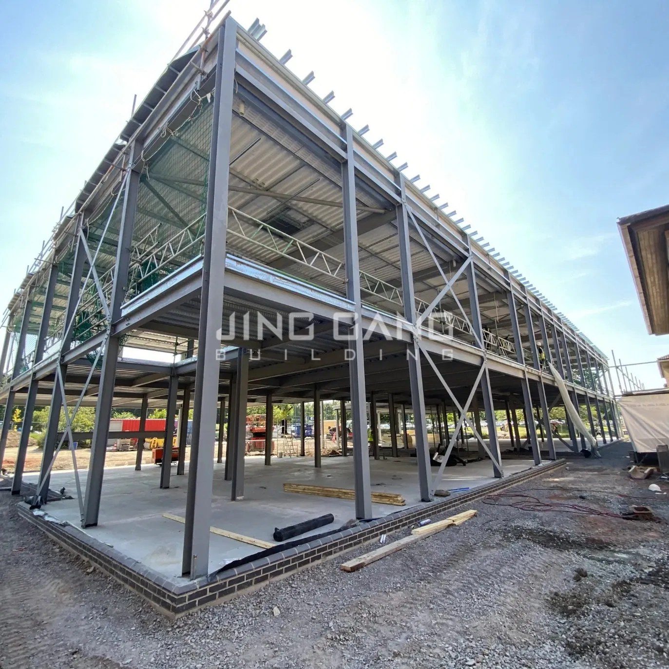 Pre-Engineered Prefab/Prefabricated Steel Structure Plant Industrial Factory Construction Metal Frame Building for Customized Warehouse Workshop