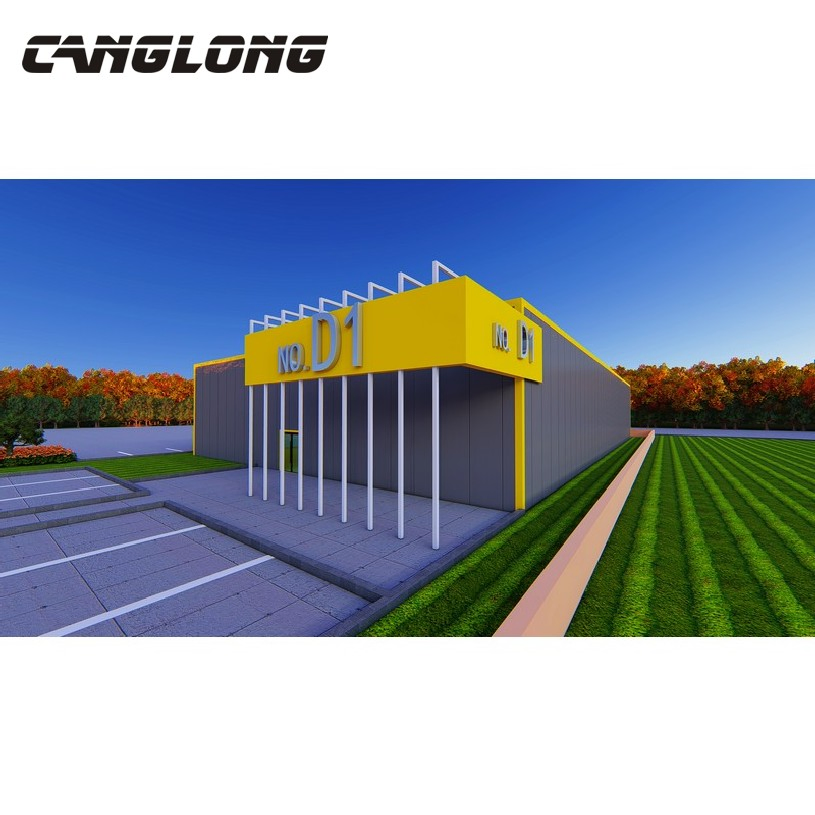 Prefabricated Steel Structure Framework Warehouse Buildings for Steel Profiles Construction with Bolted Joints