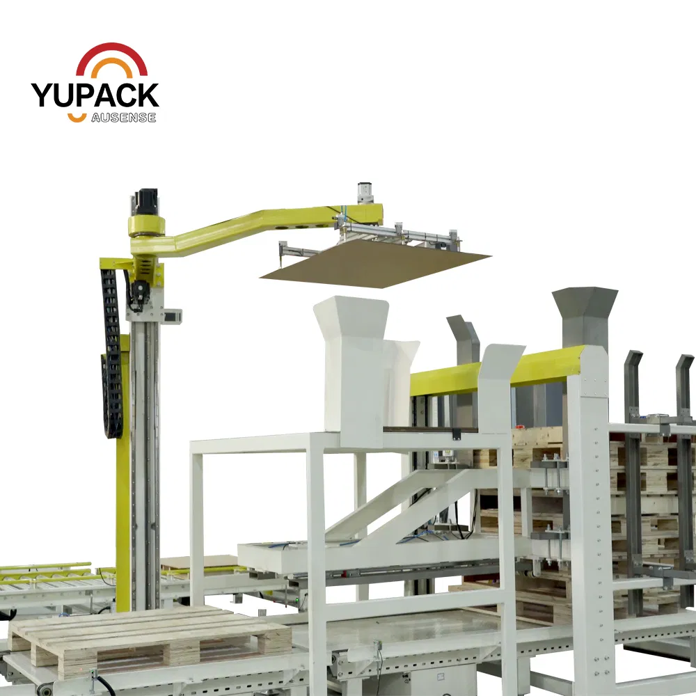 Single Column Robotic Arm Slip Sheet Feeder Automatic Layer Board Dispenser for Logistics and Distribution Centers