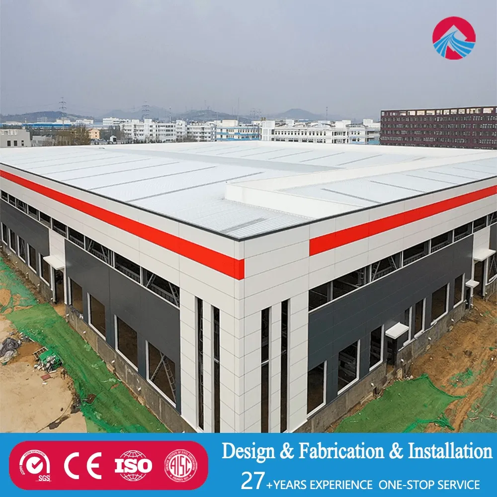 Spacious Modern Steel Structure Factory Building with Industrial Design