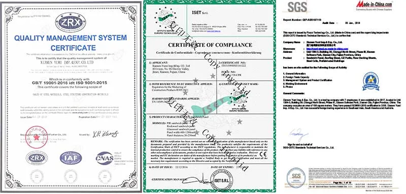 Company Certificates