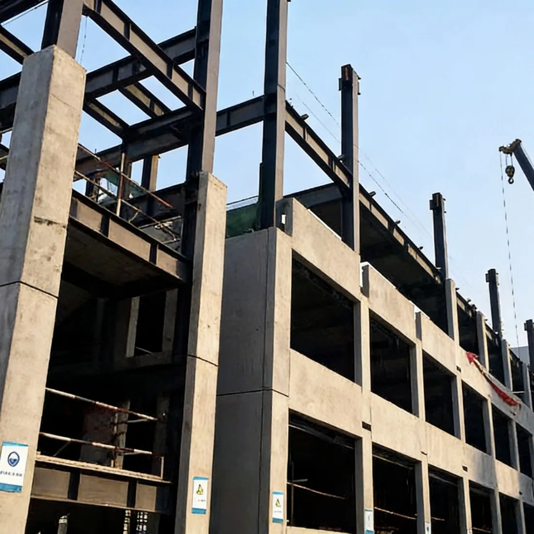 Cost-Effective Multi-Storey and High-Rise Steel Structure for Commercial Office Building Workshop Hospital Supermarket Use
