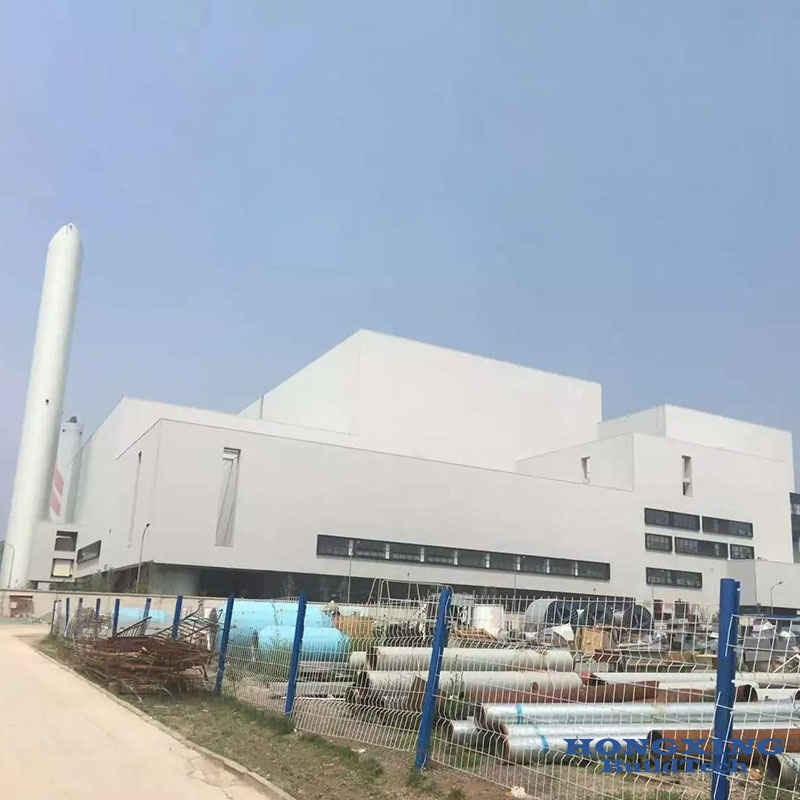 Prefabricated Steel Structure Waste Recycling &amp; Burn Plant for Sale Incineration Plant