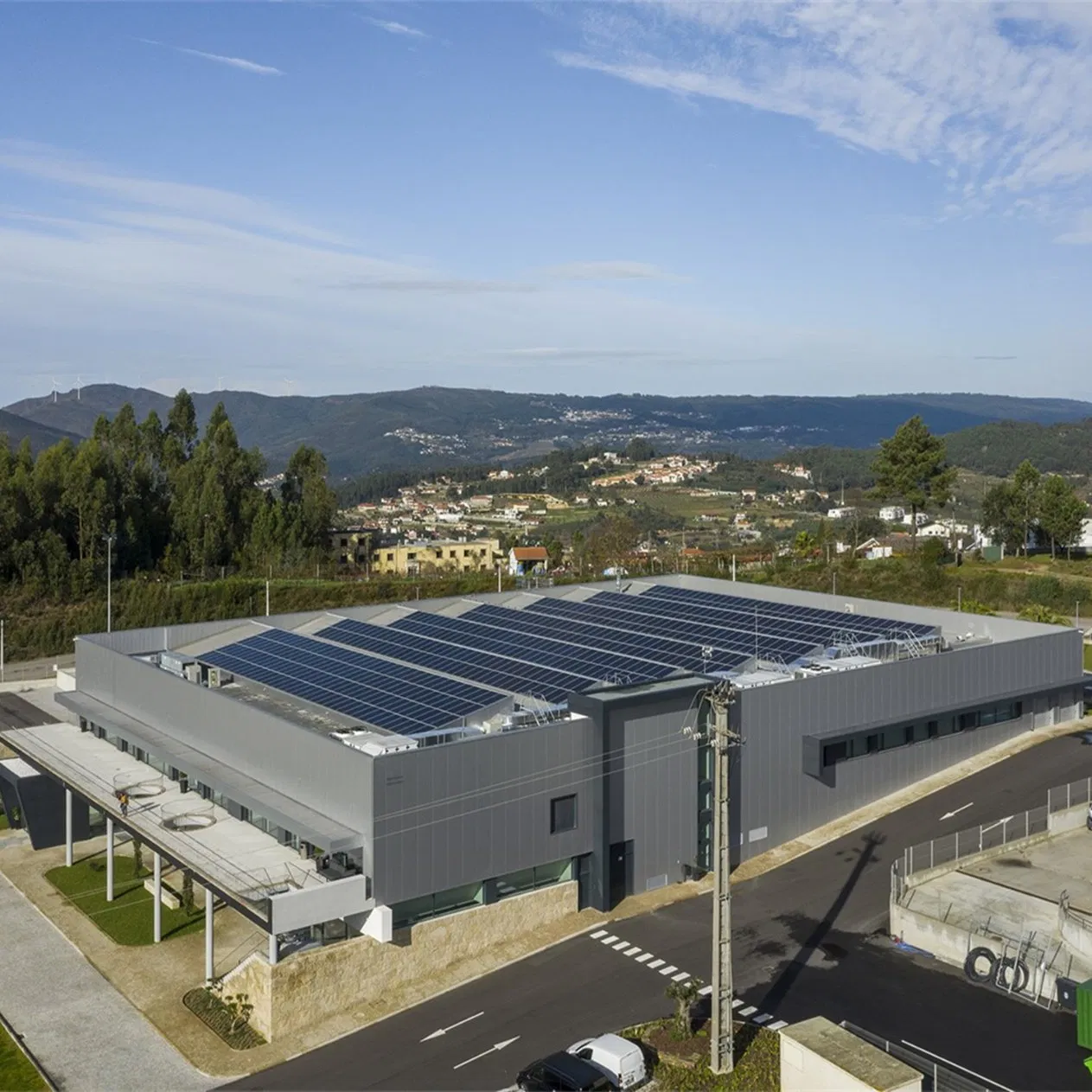 Multi-Span Prefab Steel Structure Manufacturing Plant with Electronic Device