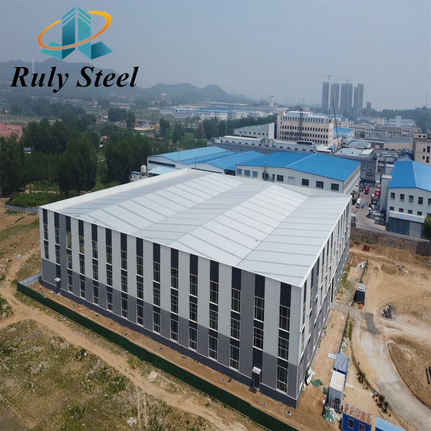 Multi-Span Steel Structure Buildings/Modern Industrial Prefab Steel Structures