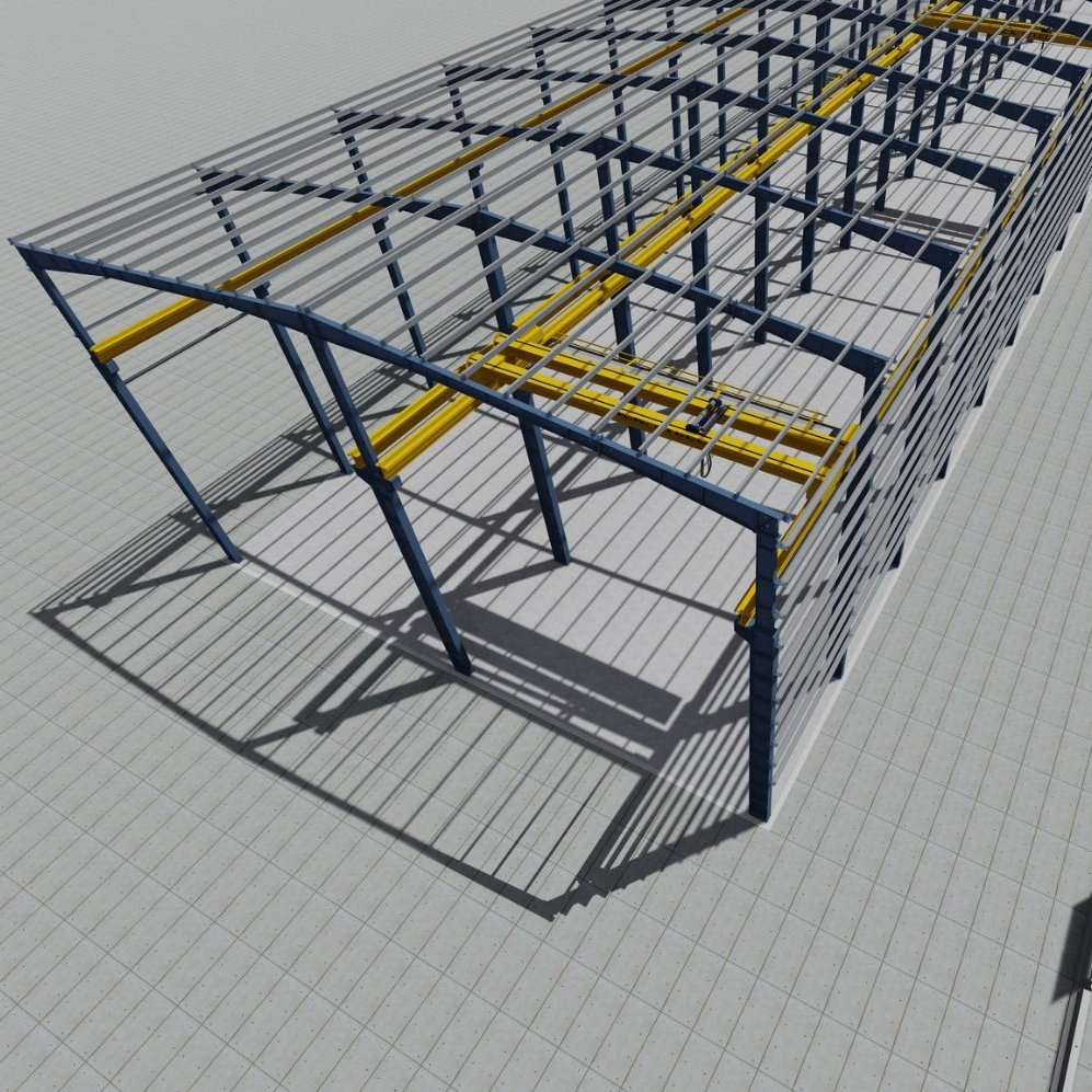 Steel Structure Slaughter House Dressing Processing Plant