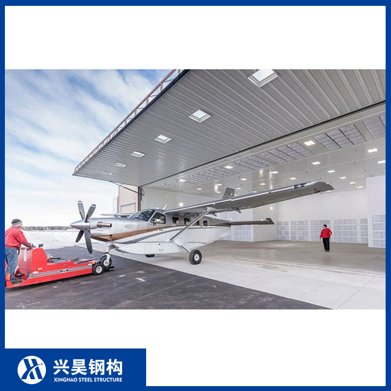 Customized Prefabricated Steel Structure Building Aircraft Hangar for Car Showroom and Train Station and Hangar and Bridge and Stadium