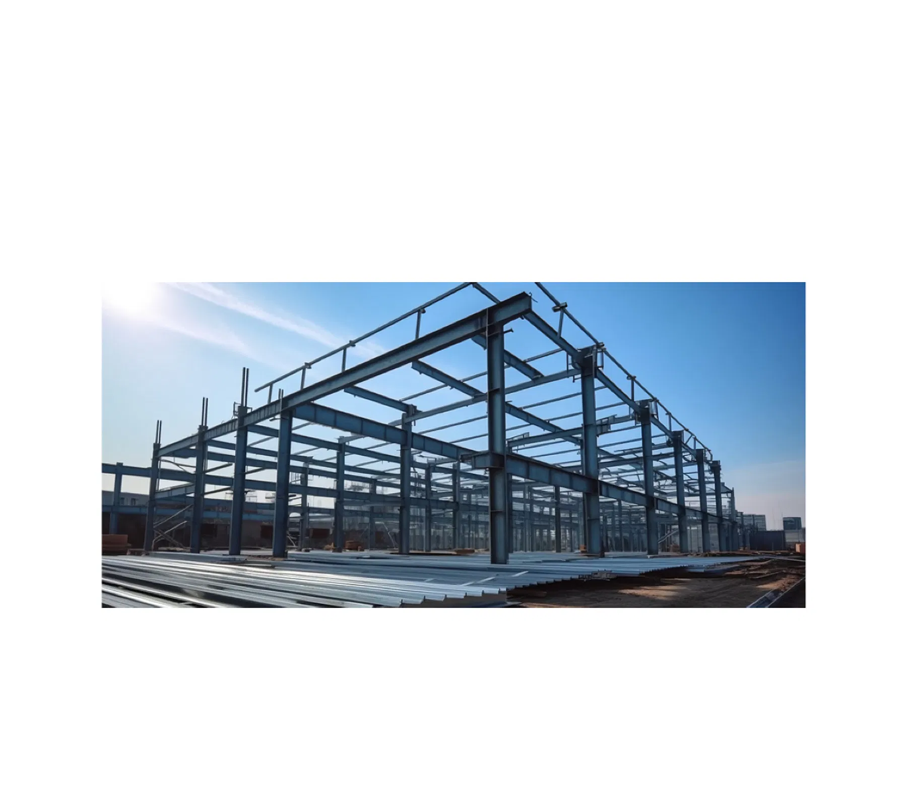 Prefabricated Steel Structure Factory for Mechanical Production or Electric Power Workshop