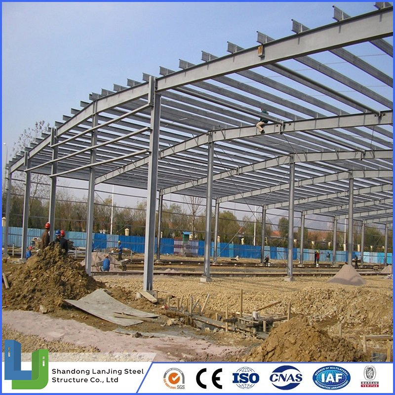 Easy Assembly Prefabricated Construction Warehouse Building Light Portal Frame Workshop for Steel Structure for 2 Floor House